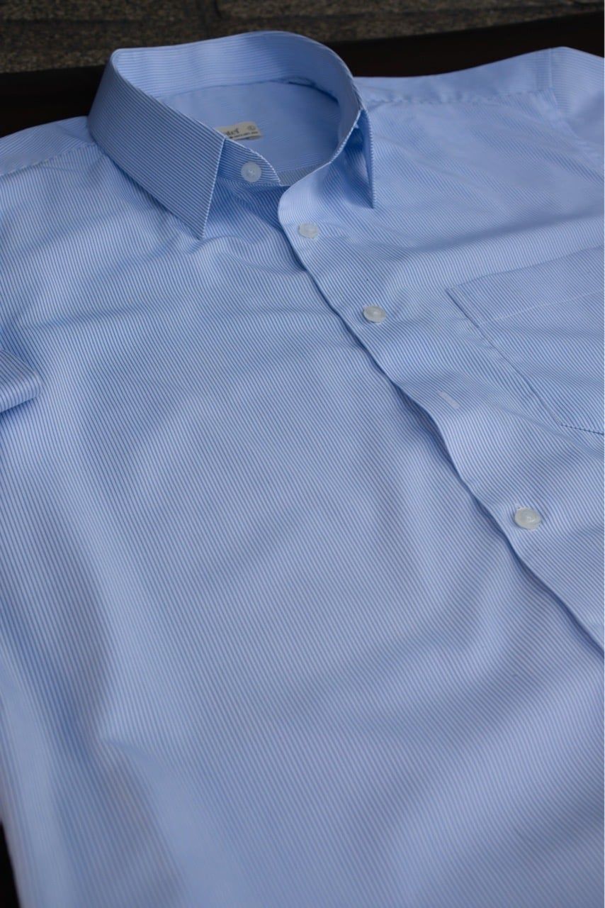  Premium Skyline Micro-Stripe  Shirt 