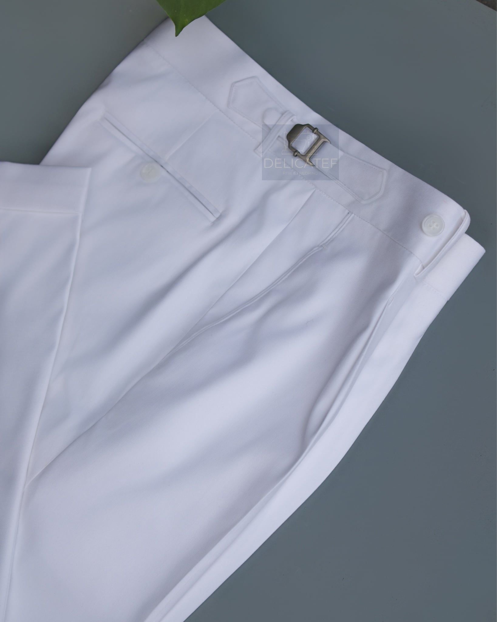  Quần Sidetab màu Trắng OffWhite  | Premium Sidetab trouser Off White color 