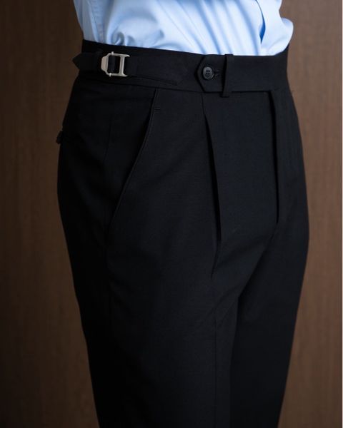  Quần Sidetab màu đen | Deep Black Sidetab Trousers 