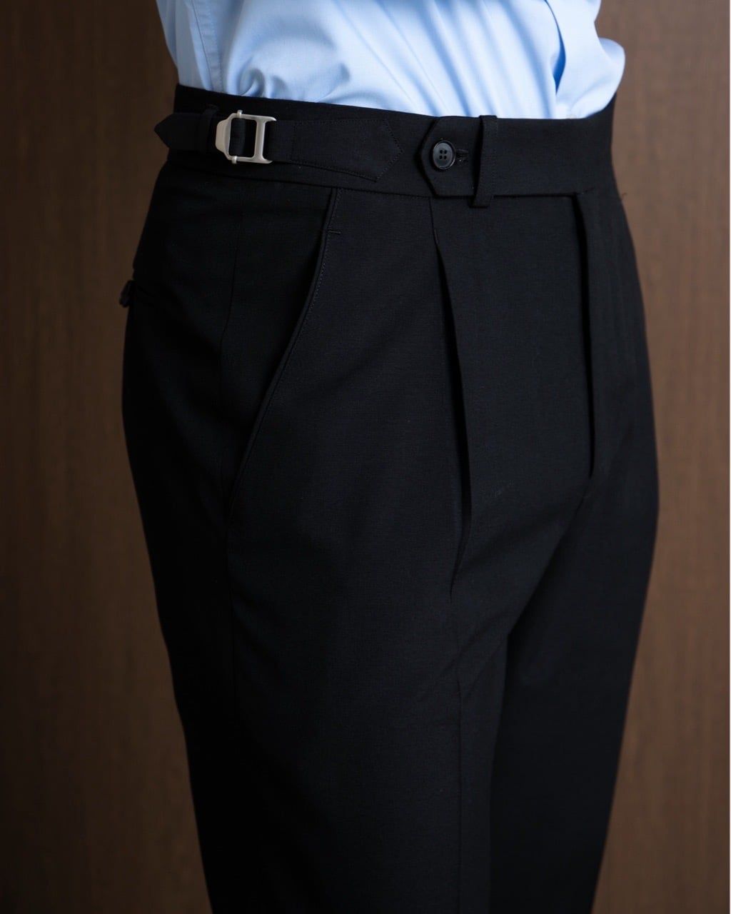  Quần Sidetab màu đen | Deep Black Sidetab Trousers 