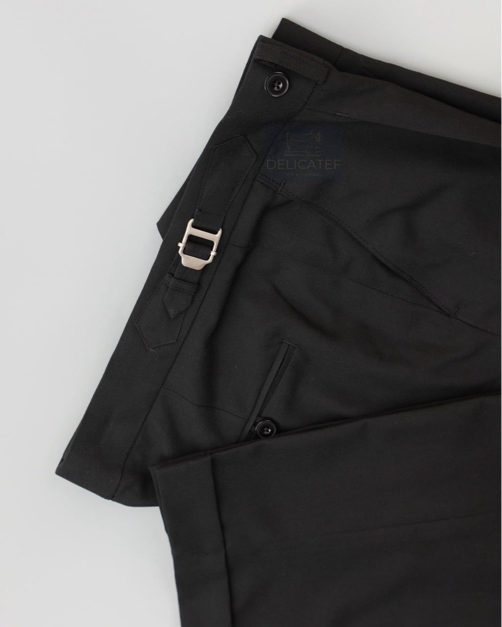  Quần Sidetab màu đen | Deep Black Sidetab Trousers 