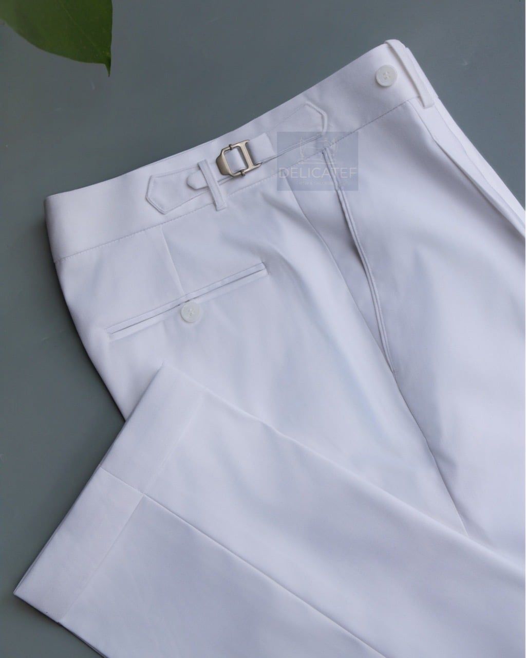  Quần Sidetab màu Trắng OffWhite  | Premium Sidetab trouser Off White color 