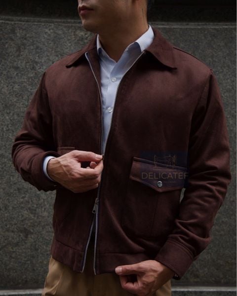  Áo Khoác RTW Blouson Da Lộn - The Espresso Suede Dual-Zip Blouson 