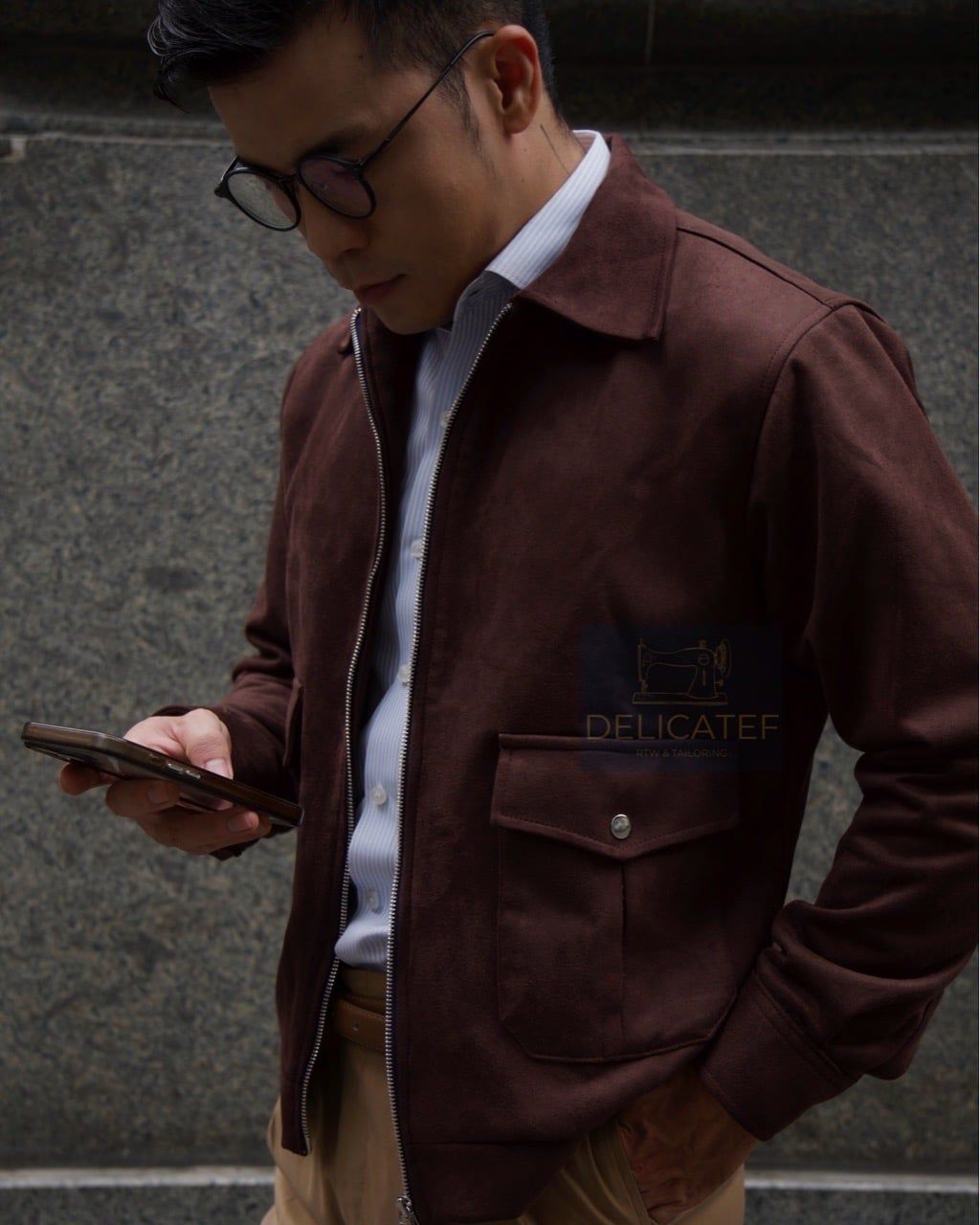  Áo Khoác RTW Blouson Da Lộn - The Espresso Suede Dual-Zip Blouson 