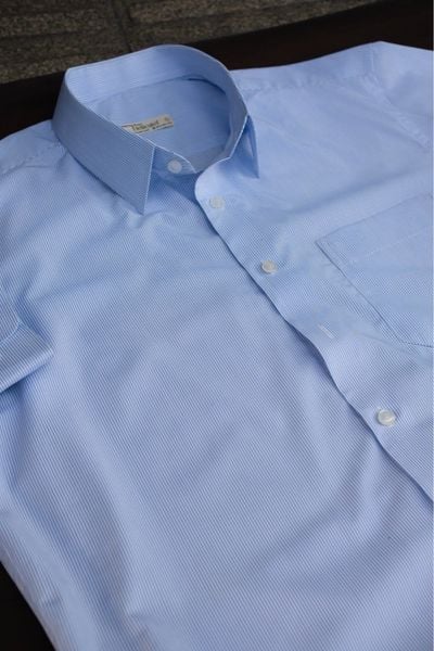  Premium Skyline Micro-Stripe  Shirt 