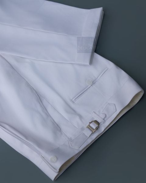  Quần Sidetab màu Trắng OffWhite  | Premium Sidetab trouser Off White color 