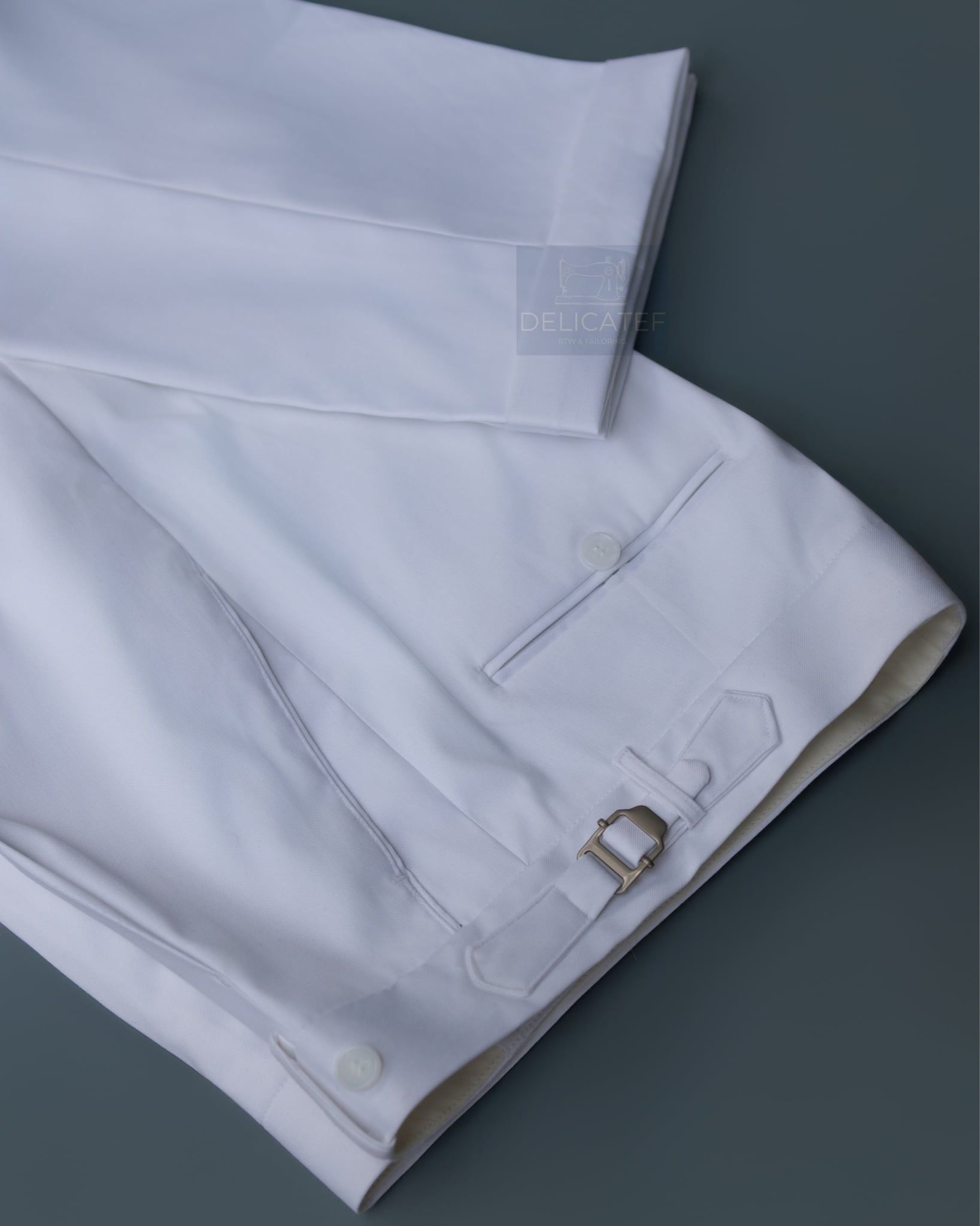  Quần Sidetab màu Trắng OffWhite  | Premium Sidetab trouser Off White color 