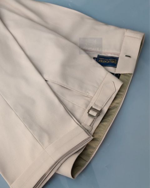  Quần Sidetab màu Beige | Premium Sidetab trouser beige color 