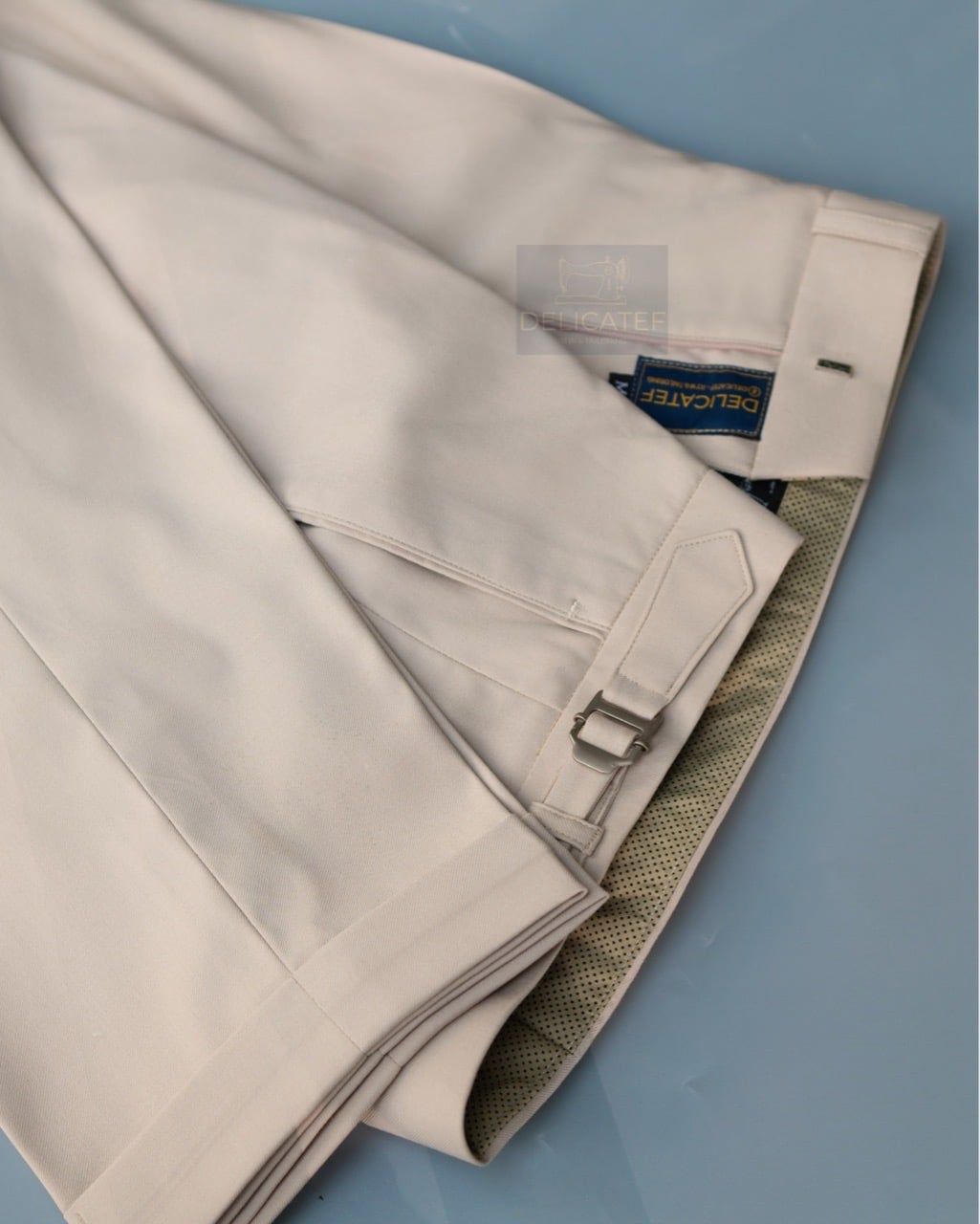  Quần Sidetab màu Beige | Premium Sidetab trouser beige color 