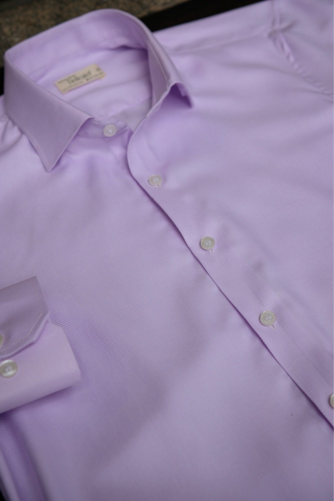  Sơ Mi Màu Tím Nhạt Spread Collar 