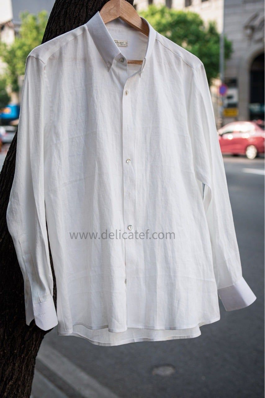  Sơ Mi Linen màu Trắng 