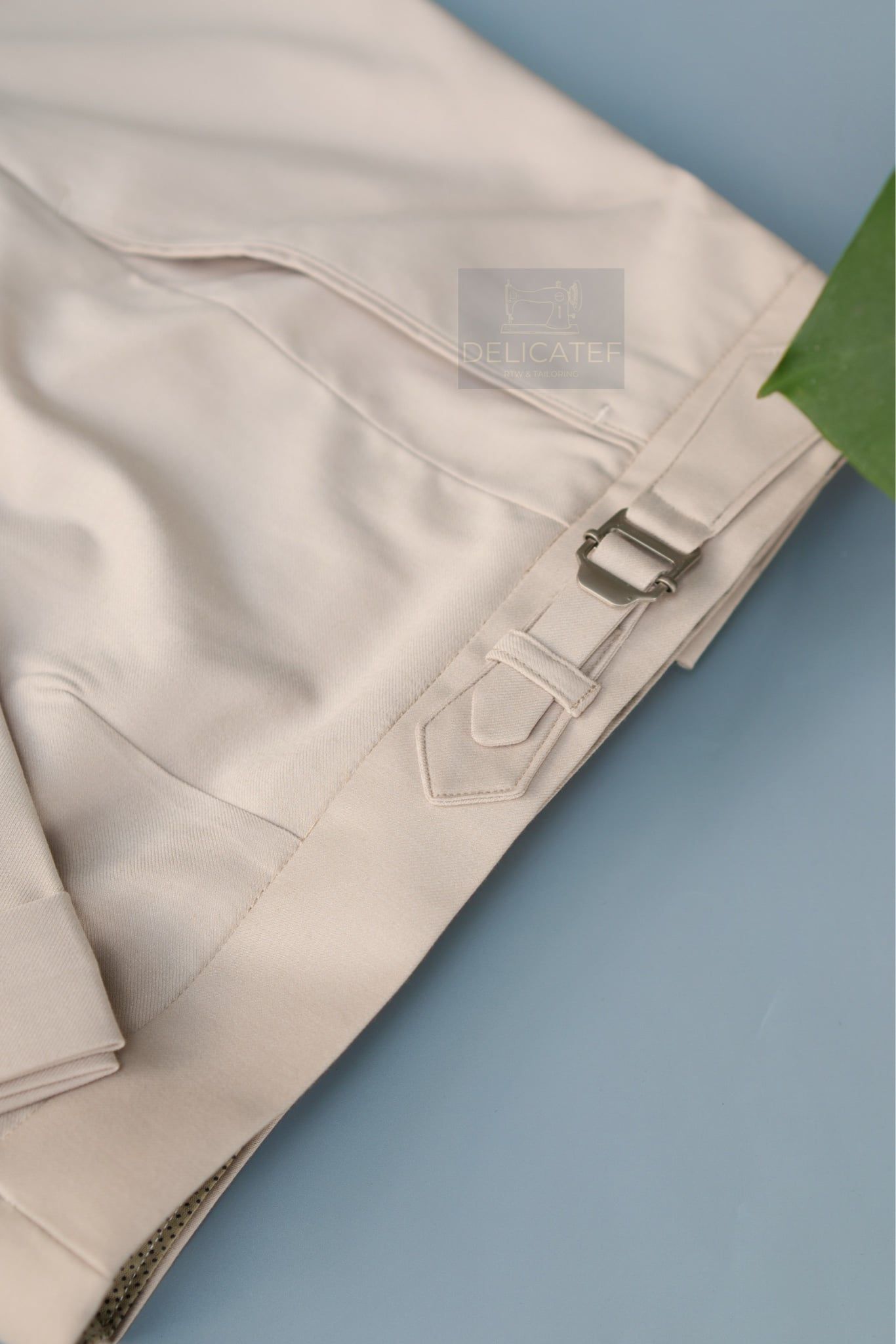  Quần Sidetab màu Beige | Premium Sidetab trouser beige color 