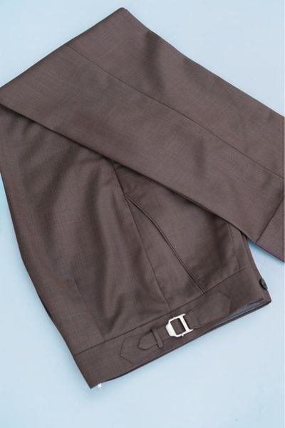 Brown Mélange SideTab Trousers 