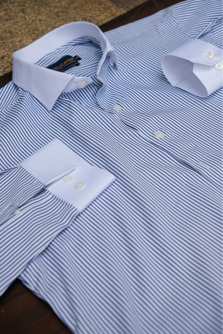  [Chống Nhăn] Sơ Mi Winchester kẻ xanh đậm 