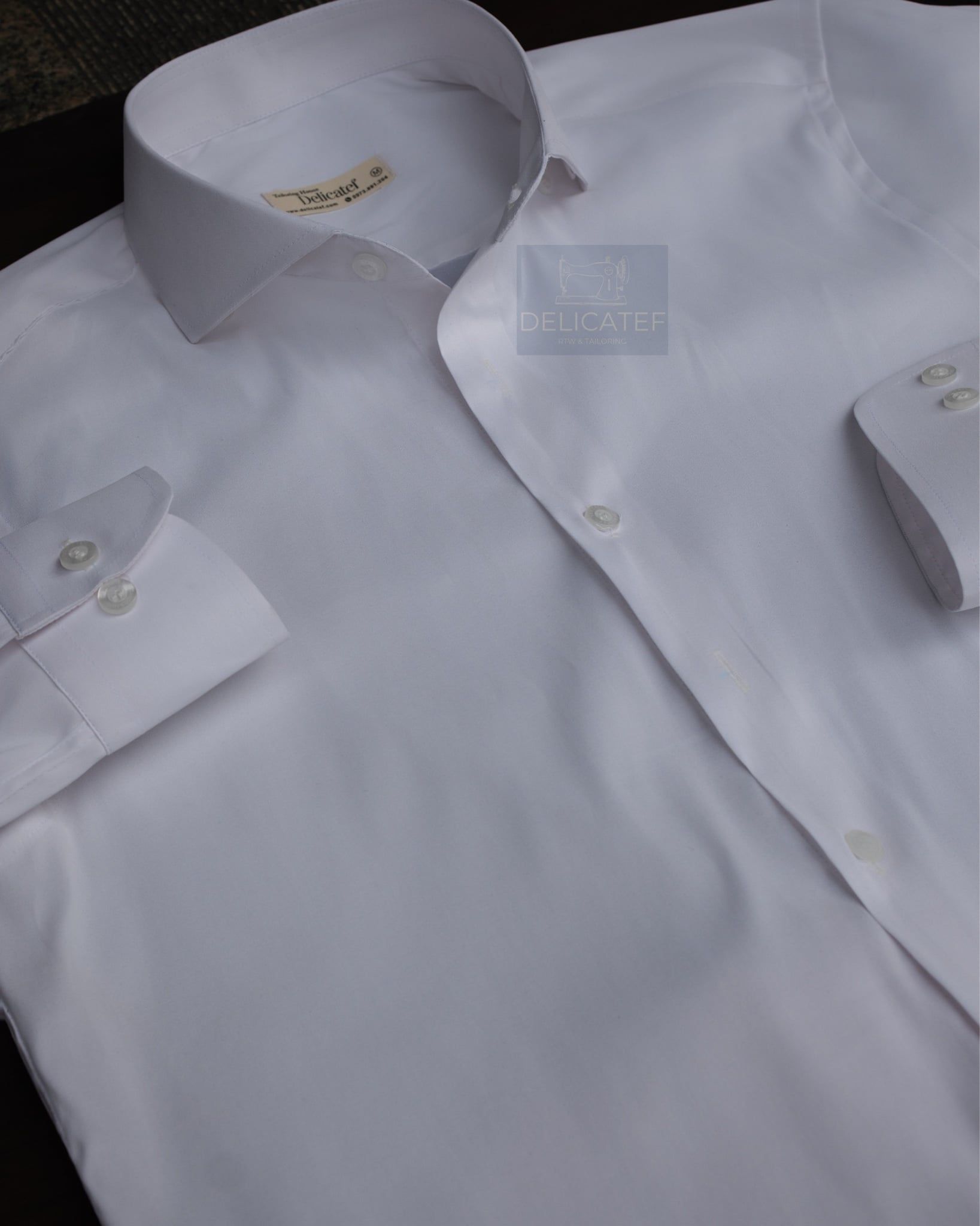  NON IRON | WHITE SHIRT CỔ ÁO CUT AWAY VÁT SÂU 