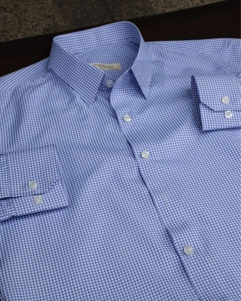 Áo Sơ Mi Gingham Check (Blue) 
