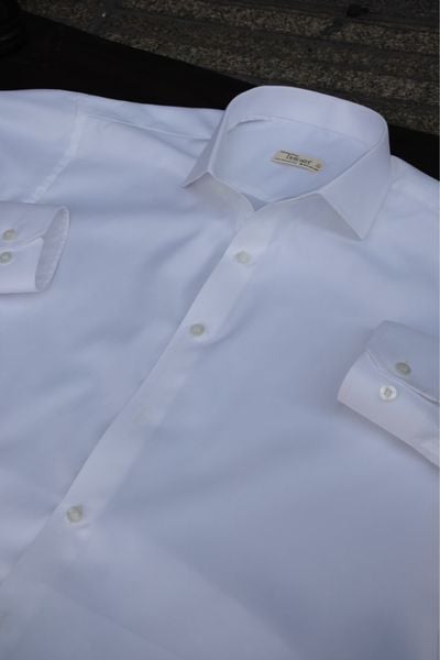  NON IRON | WHITE PLAIN SHIRT 