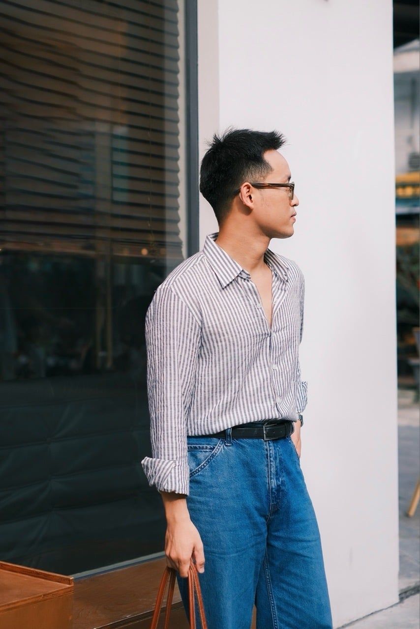  Capri Linen Stripe Shirt 