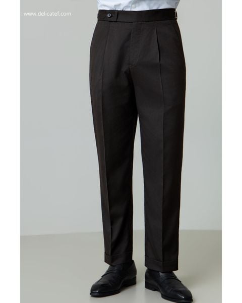  Black Brown SideTab Trousers 