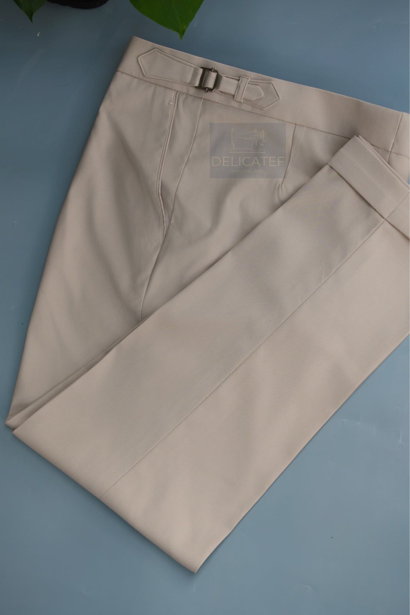  Quần Sidetab màu Beige | Premium Sidetab trouser beige color 