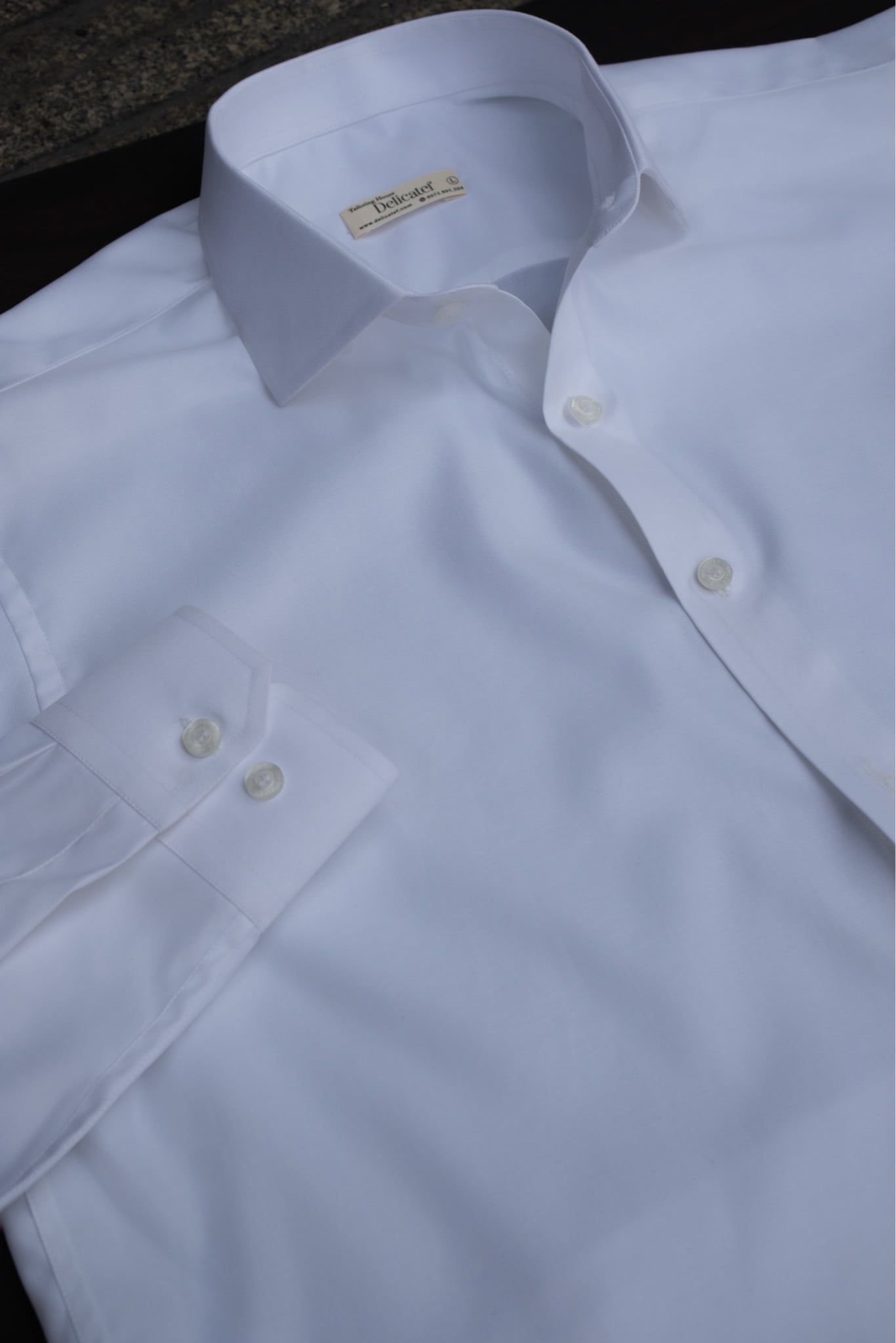  NON IRON | WHITE PLAIN SHIRT 