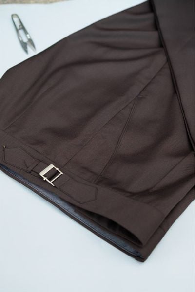 Black Brown SideTab Trousers 