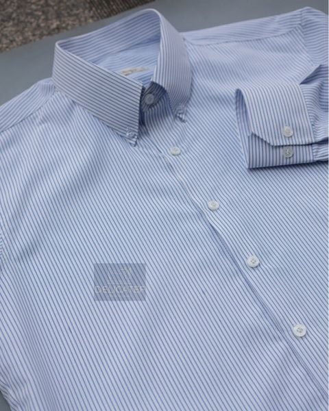  Sơ Mi Kẻ Chỉ Xanh Đơn Giản_V2 