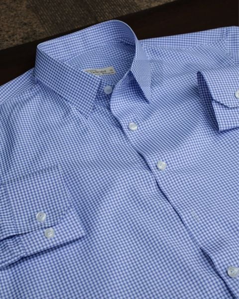  Áo Sơ Mi Gingham Check (Blue) 