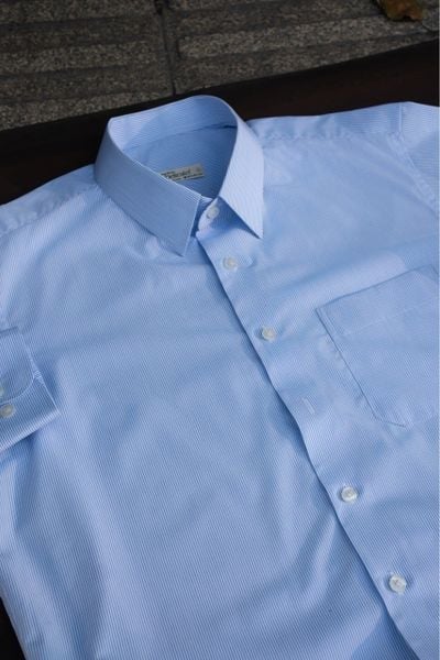  Premium Skyline Micro-Stripe  Shirt 