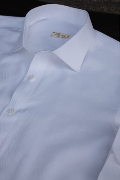  WHITE TWILL SHIRT - 100% COTTON 
