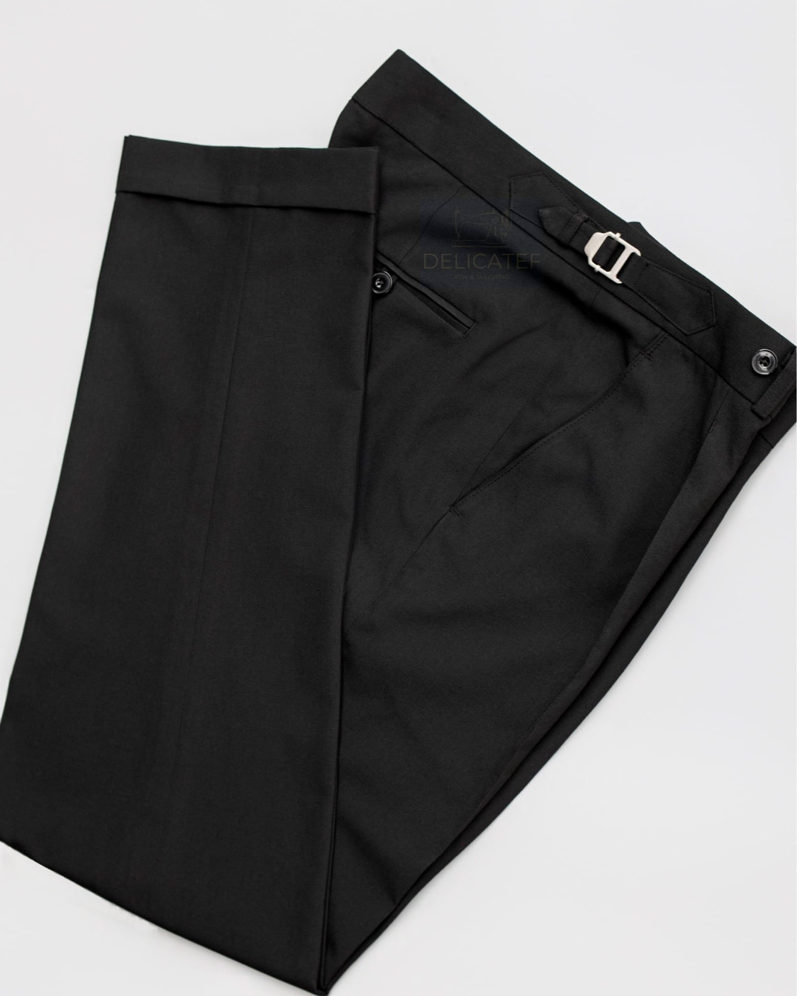  Quần Sidetab màu đen | Deep Black Sidetab Trousers 
