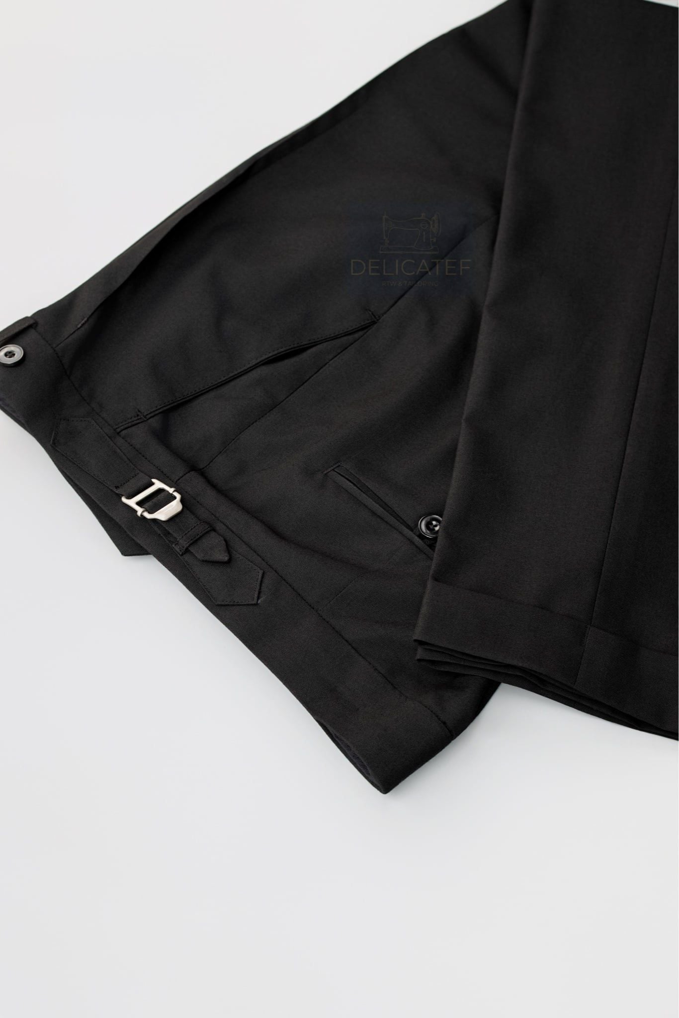  Quần Sidetab màu đen | Deep Black Sidetab Trousers 