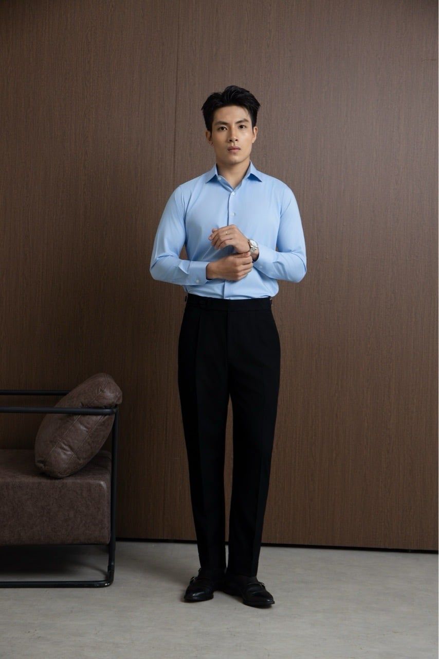  Quần Sidetab màu đen | Deep Black Sidetab Trousers 