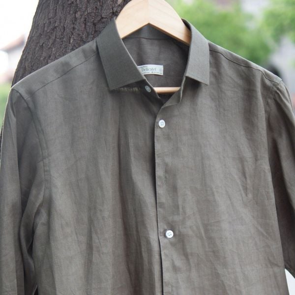  Sơ Mi Linen premium màu Olive 