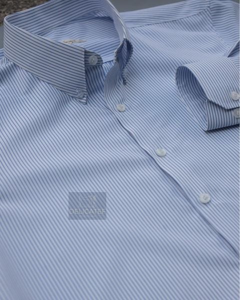  Sơ Mi Kẻ Chỉ Xanh Đơn Giản_V2 