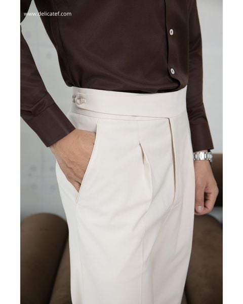  Quần Gurkhar màu Cream - beige nhạt- trắng kem | Premium gurkhar trouser Beige pastel color 