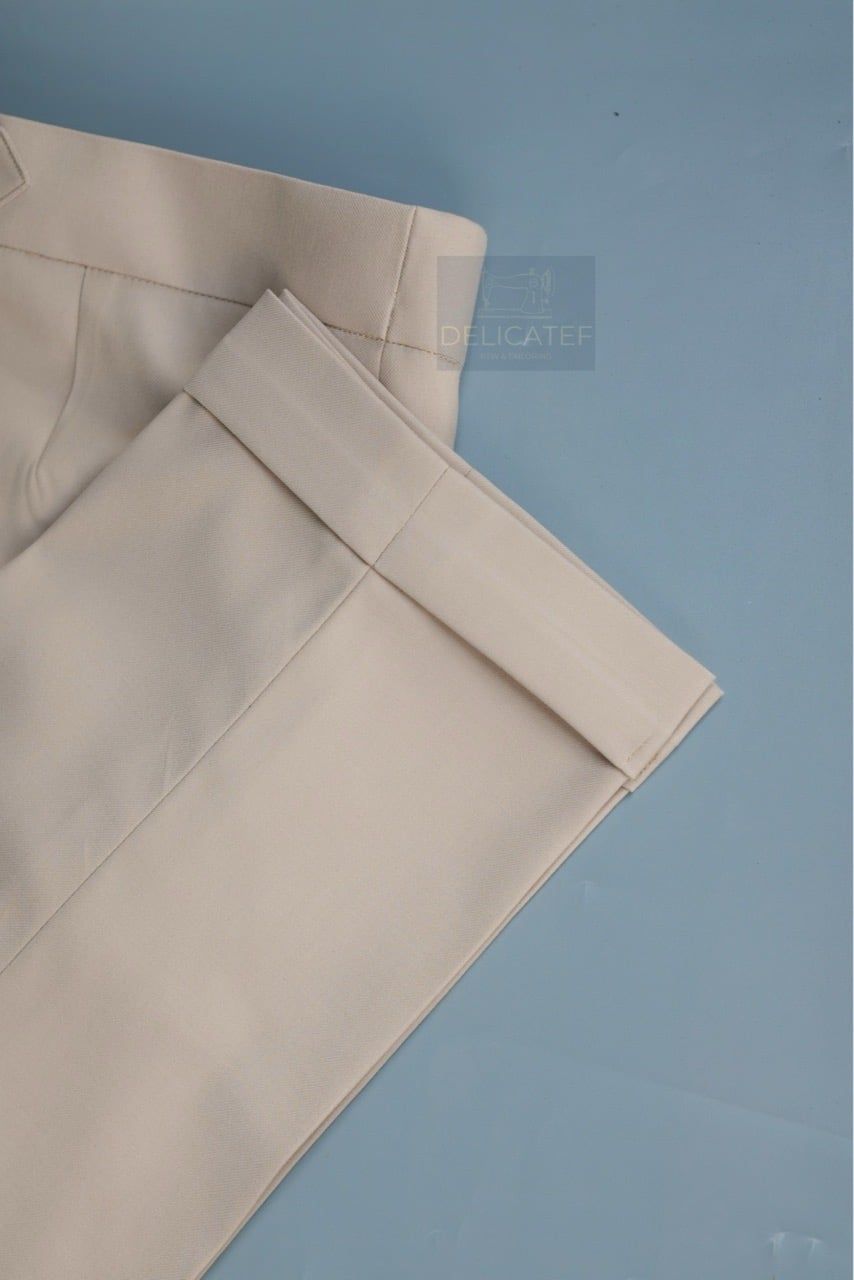  Quần Sidetab màu Beige | Premium Sidetab trouser beige color 