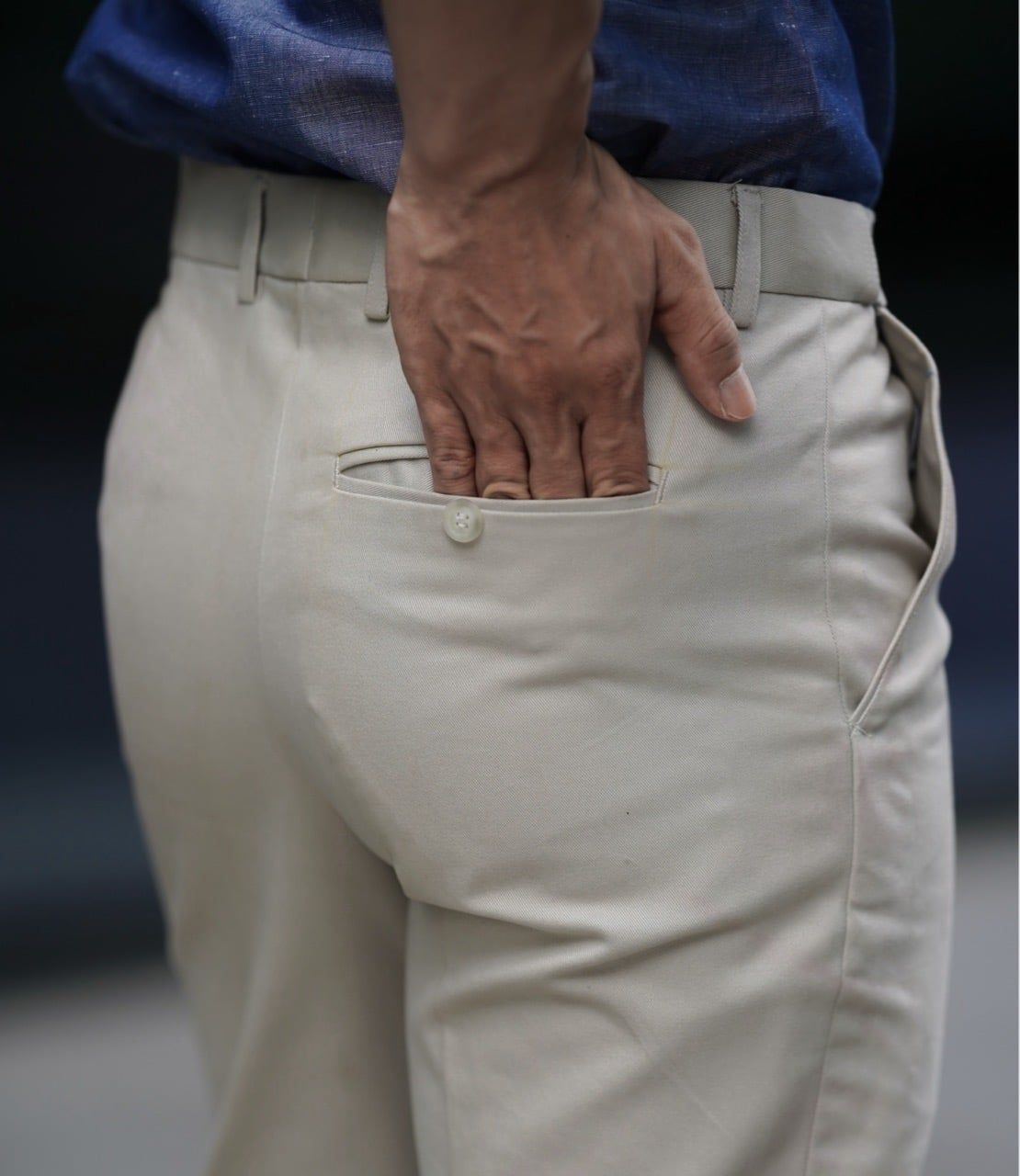  Quần Khaki nam màu Stone | Premium Stone Khaki Trousers 