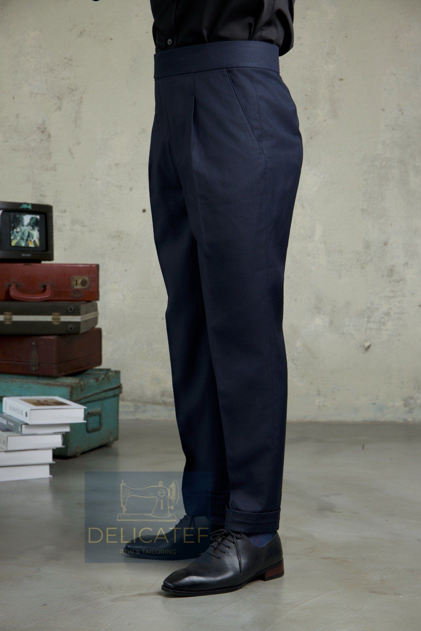  Quần âu Dring màu Xanh xước v2 