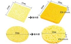 [Có VAT] Miếng Bọt Biển Vệ Sinh Mũi Hàn Kích Thước 6x6 cm / Bọt biển hình tròn 5cm
