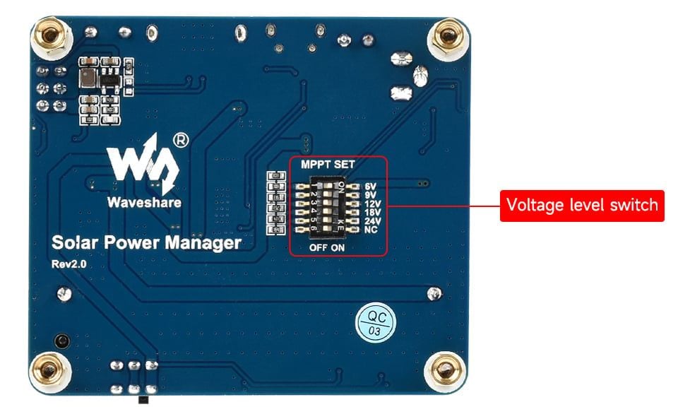 Module nguồn pin năng lượng mặt trời - Solar power manager 6v-24v