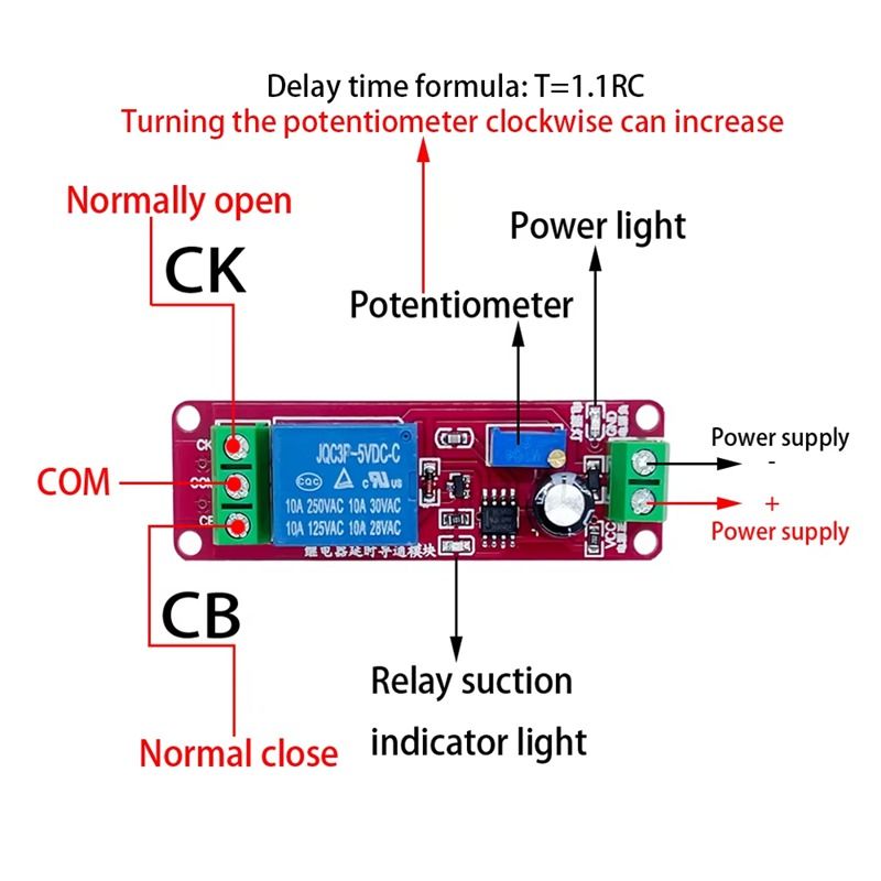Mạch tạo thời gian trễ đóng ngắt relay NE555 - 3E1