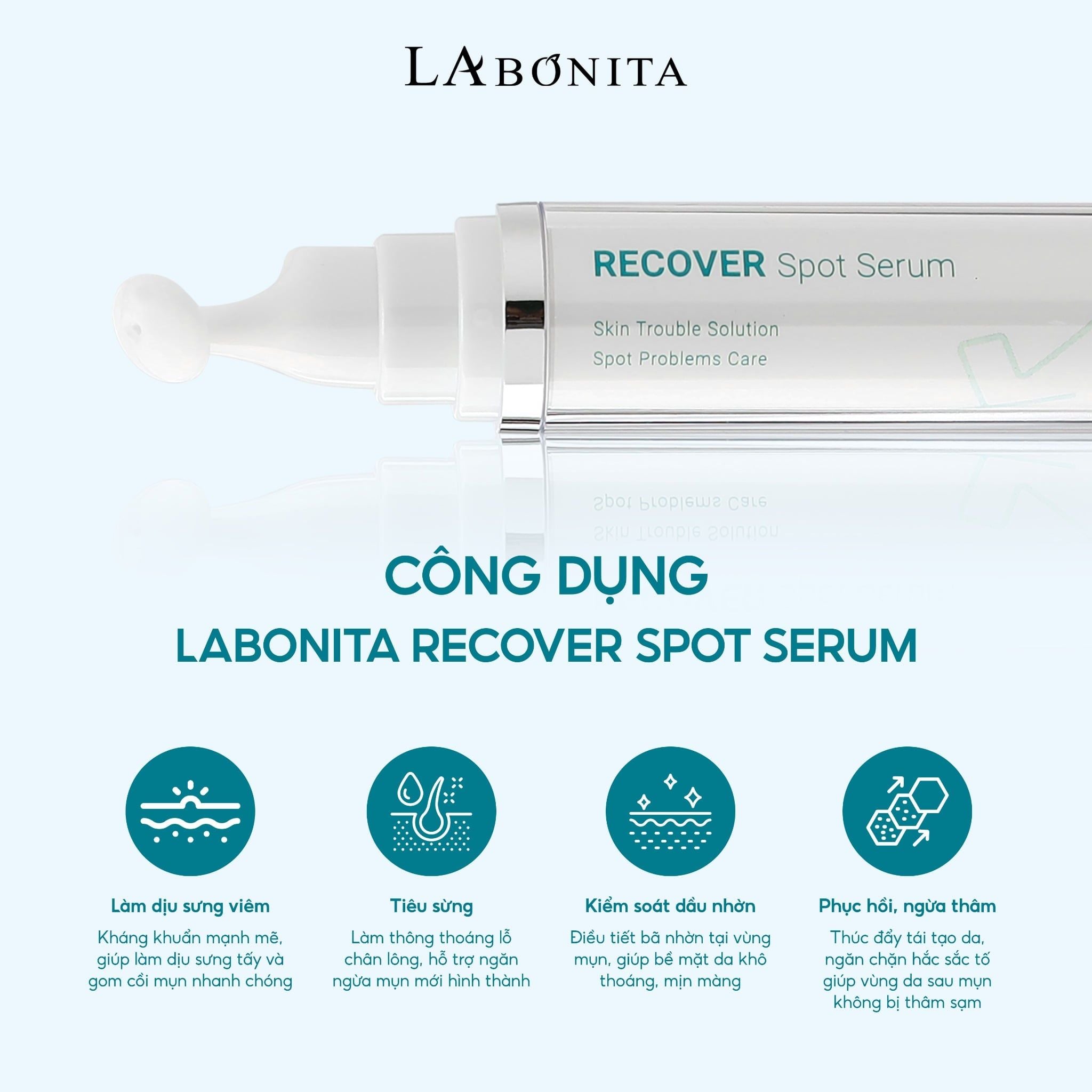  Tinh Chất Chấm Mụn Hỗ Trợ Giảm Mụn Sưng Viêm - Labonita Recover Spot Serum 