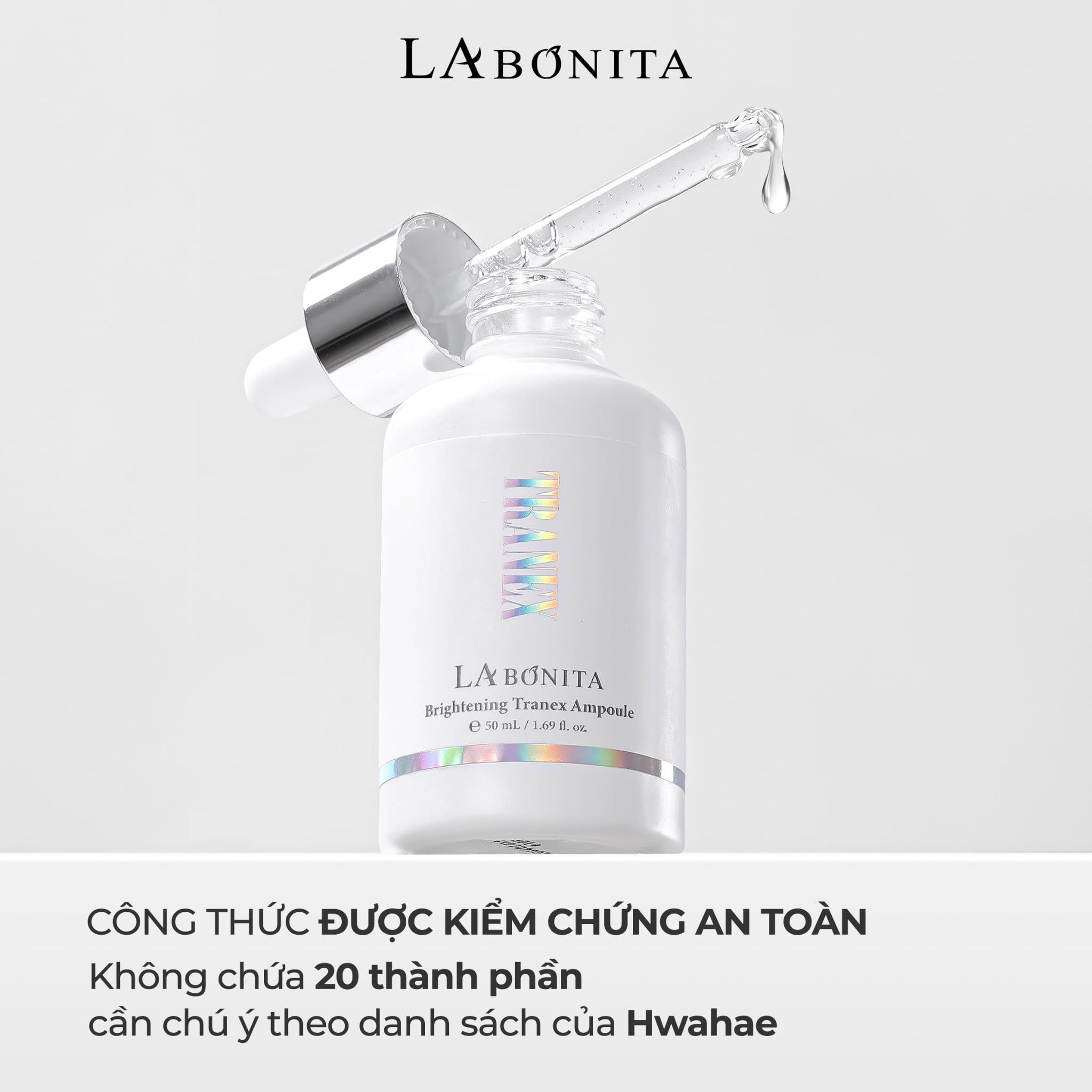  Tinh Chất Hỗ Trợ Dưỡng Sáng Da Mờ Thâm Sạm Labonita Brightening Tranex Ampoule 50ML 