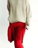  V KNIT SWEATER * cream 