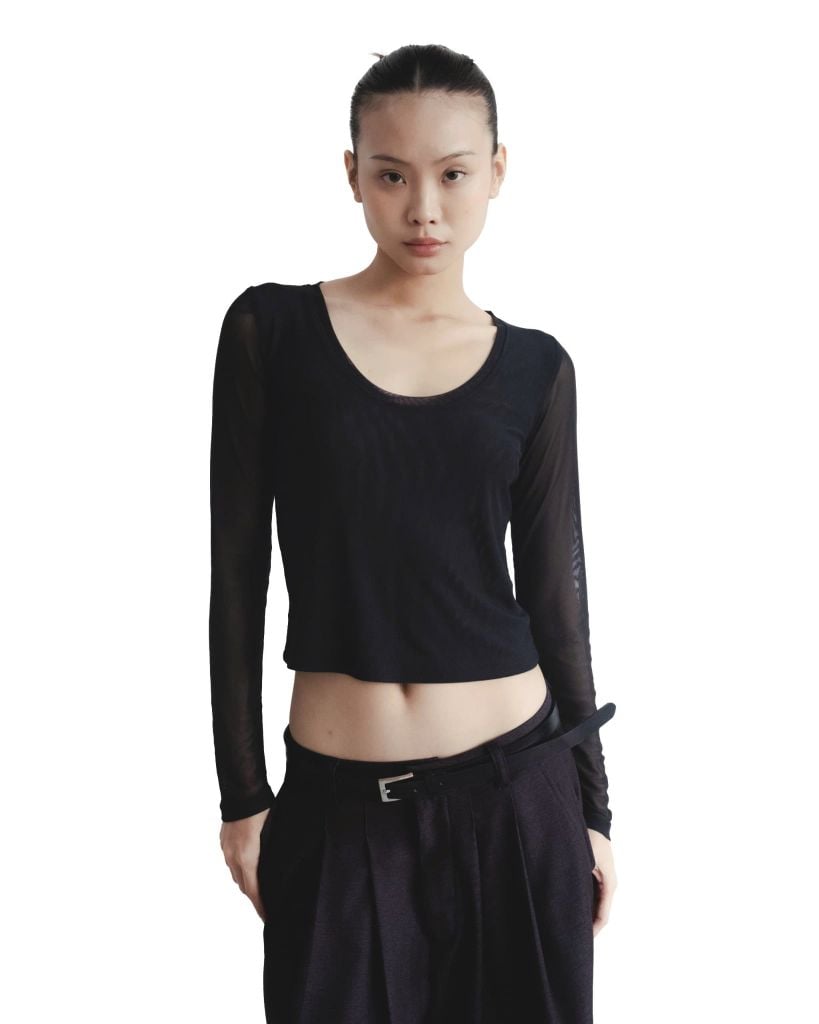 LONGSLEEVES MESH TOP 