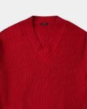  V KNIT SWEATER * red 