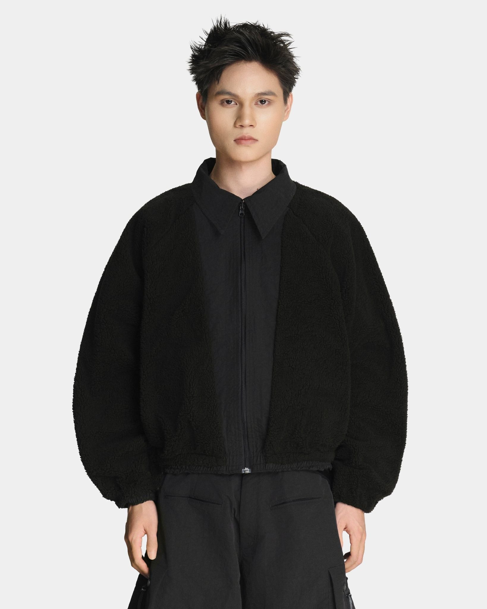  FUR LINED BOMBER JACKET 