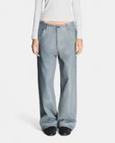  FOIL-COATED DENIM PANTS 