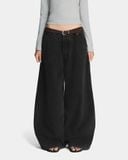  FADED LOOSE JEANS * black 